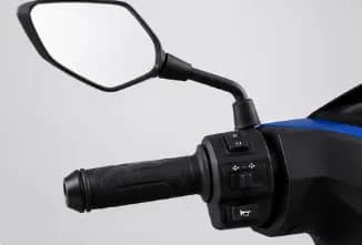 Rearview Mirror and Handlebar Controls
