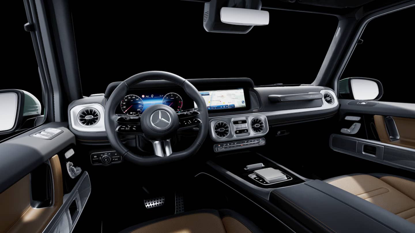Leather-Wrapped Sports Steering Wheel
