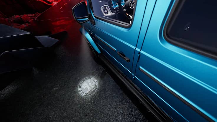 Surround Lighting With Projection of Brand Logo