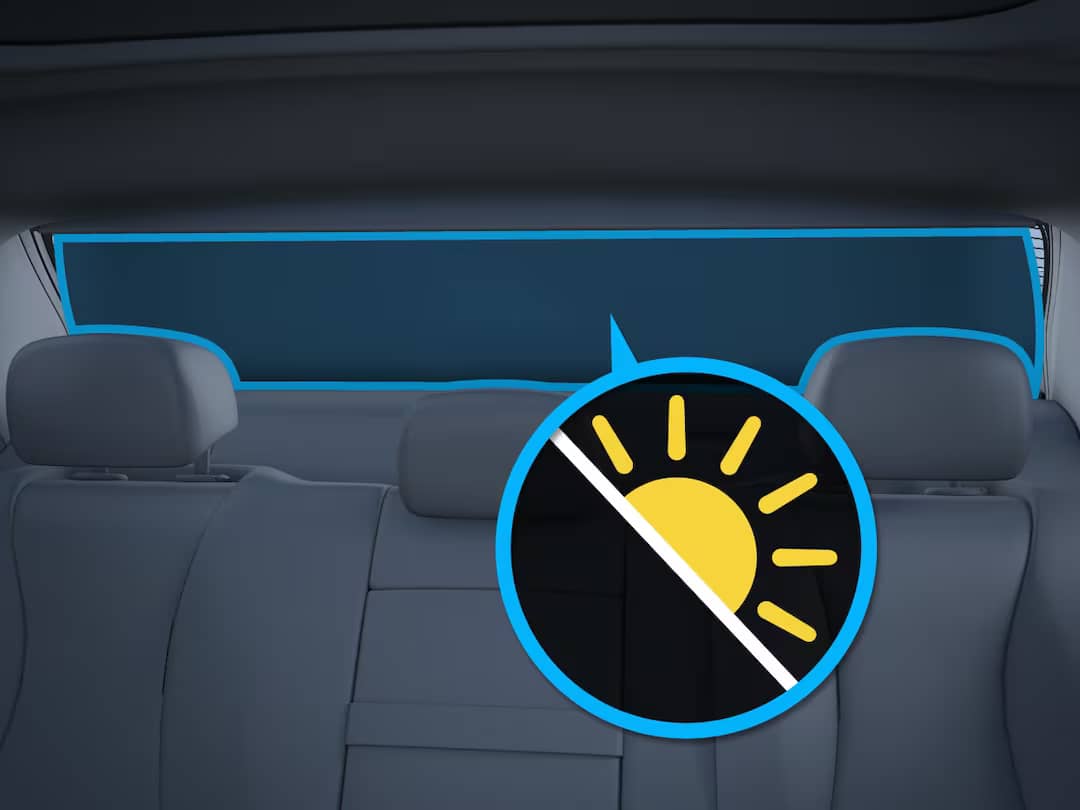 Mechanical roller sunblind for rear window