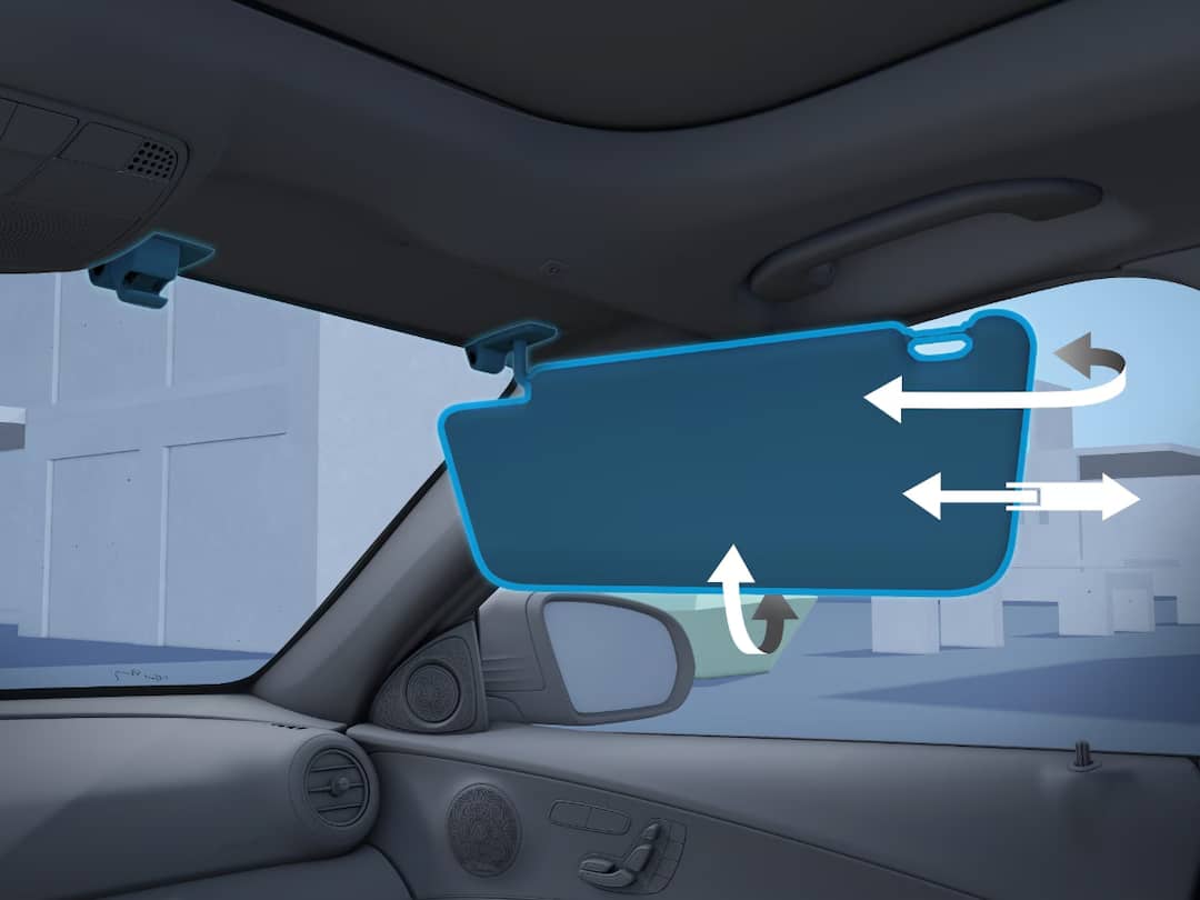 Pull-out sun visor