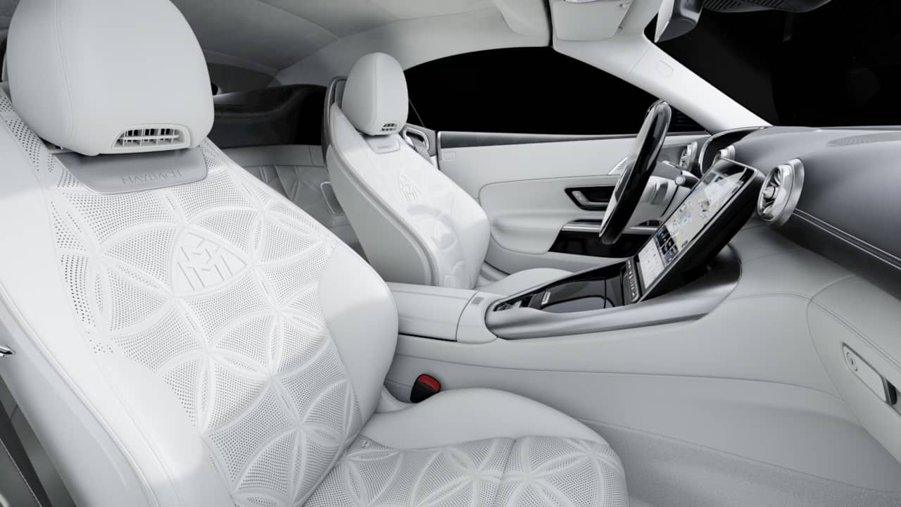 Maybach seat pattern in floral design