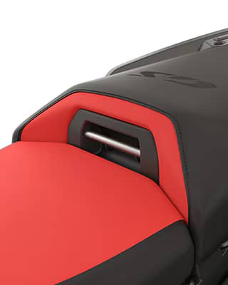 Dual-Tone Split Seat with Integrated Rider-Pillion Recess