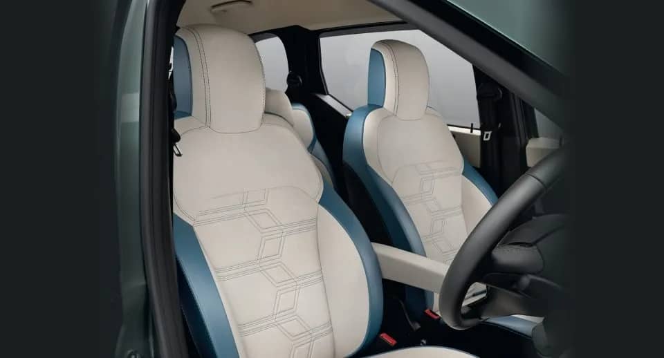 Plush Suede And Leatherette Seats