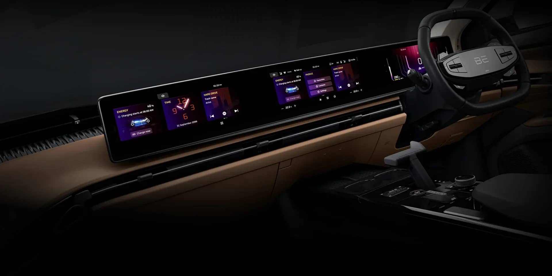 Panoramic Infotainment Display
