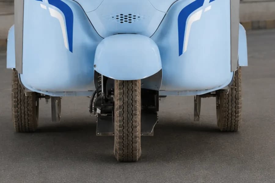 Bajaj Wego P50 EV Front Tyre View