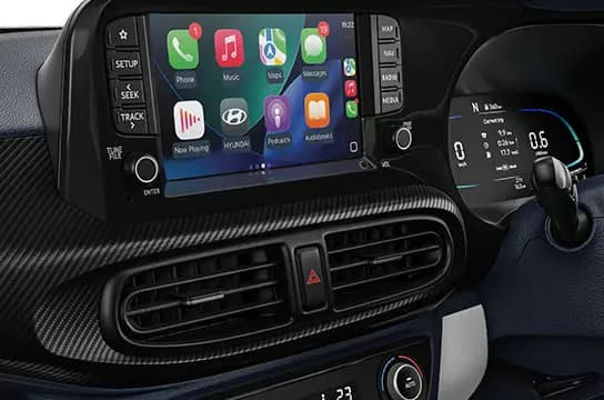 Hyundai Exter Infotainment System View