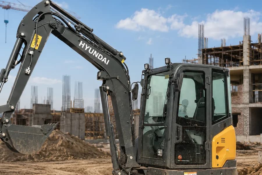 Hyundai HX 35AZ Boom View