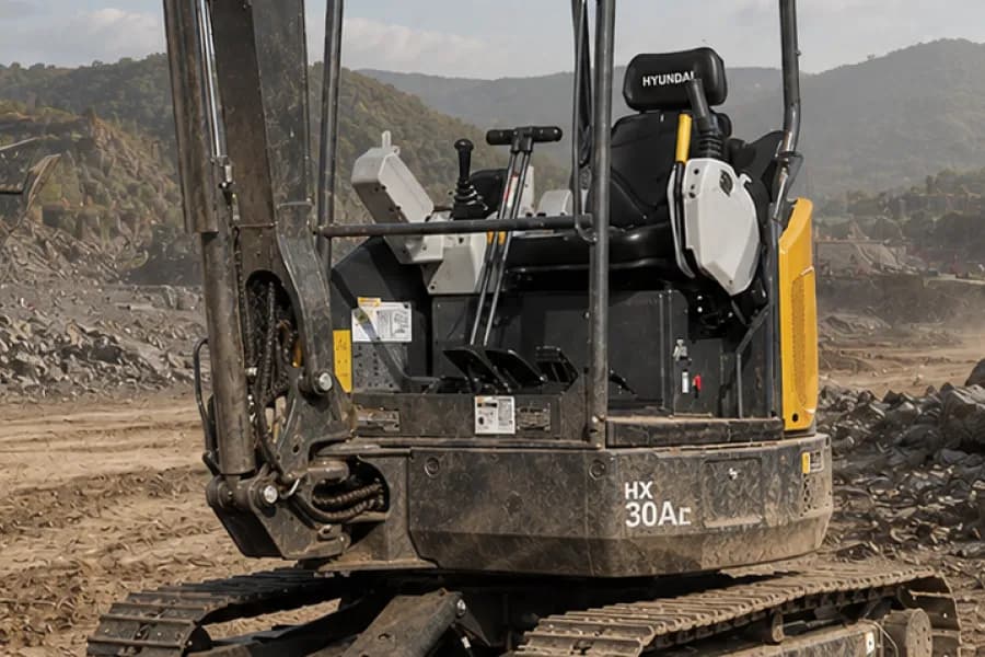 Hyundai HX30Az Operator Seat View