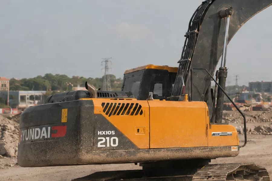 Hyundai R210 Smart X Plus Engine Hood View