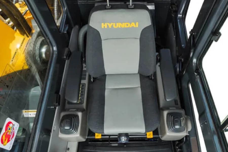 Hyundai R340L Smart Operator Seat View