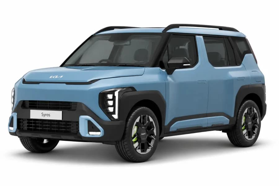 Kia Syros Frost Blue color