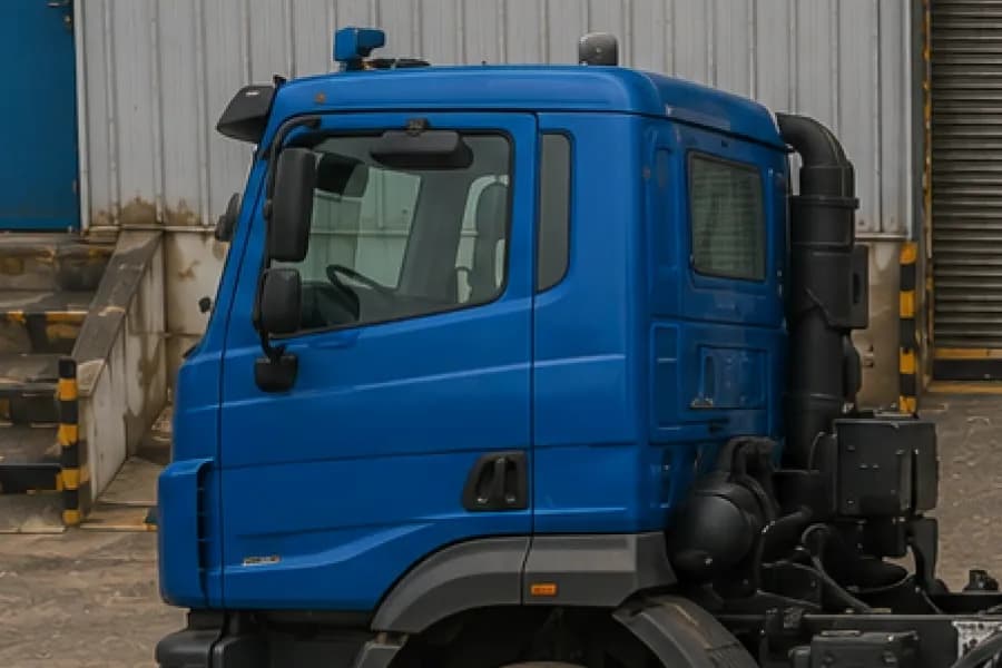 Mahindra Blazo i TRK 49 10x2 5 Axle Cabin Side View