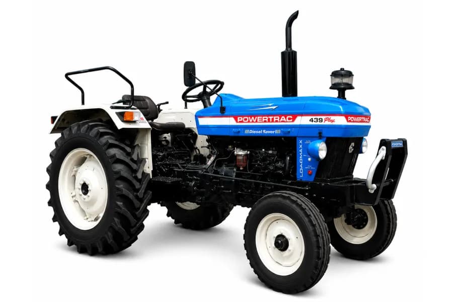 Powertrac 439 Plus Diesel Saver Blue color
