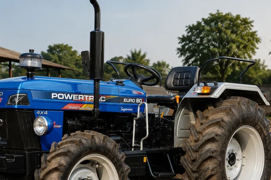 Powertrac Euro 60 Next Driver Seat View
