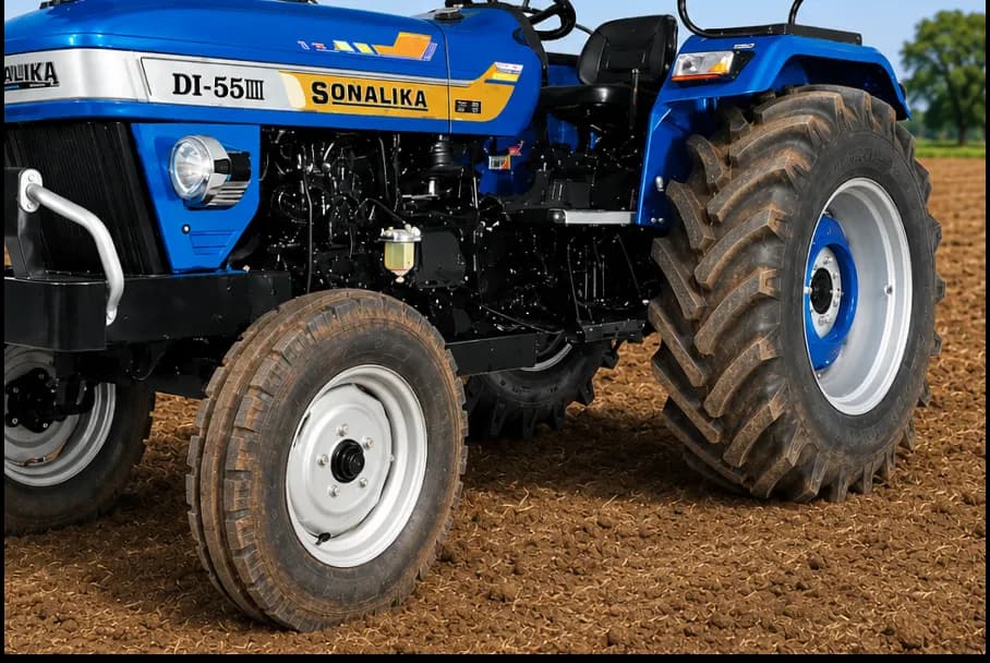 Sonalika Gold DI 55 III Rear Wheels View