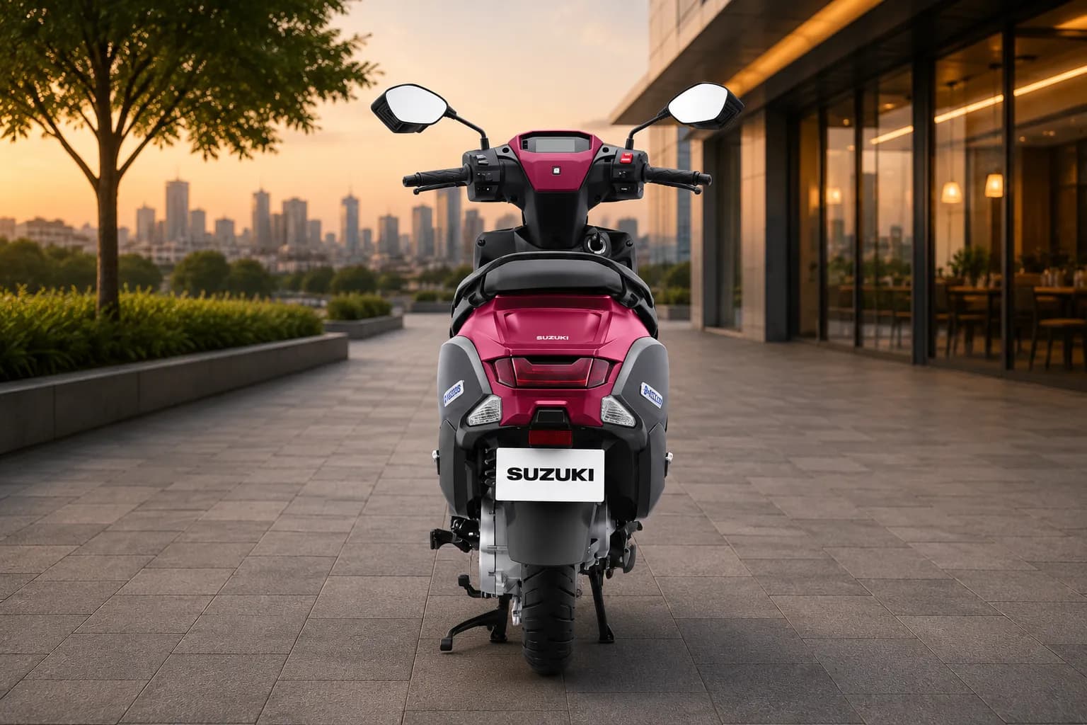 Suzuki E Access Rear View