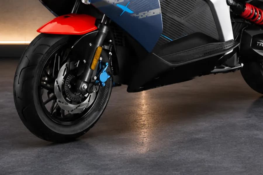 TVS X Front Suspension View