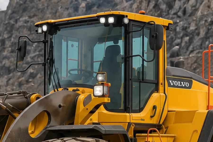 Volvo L120H Operator Cabin View