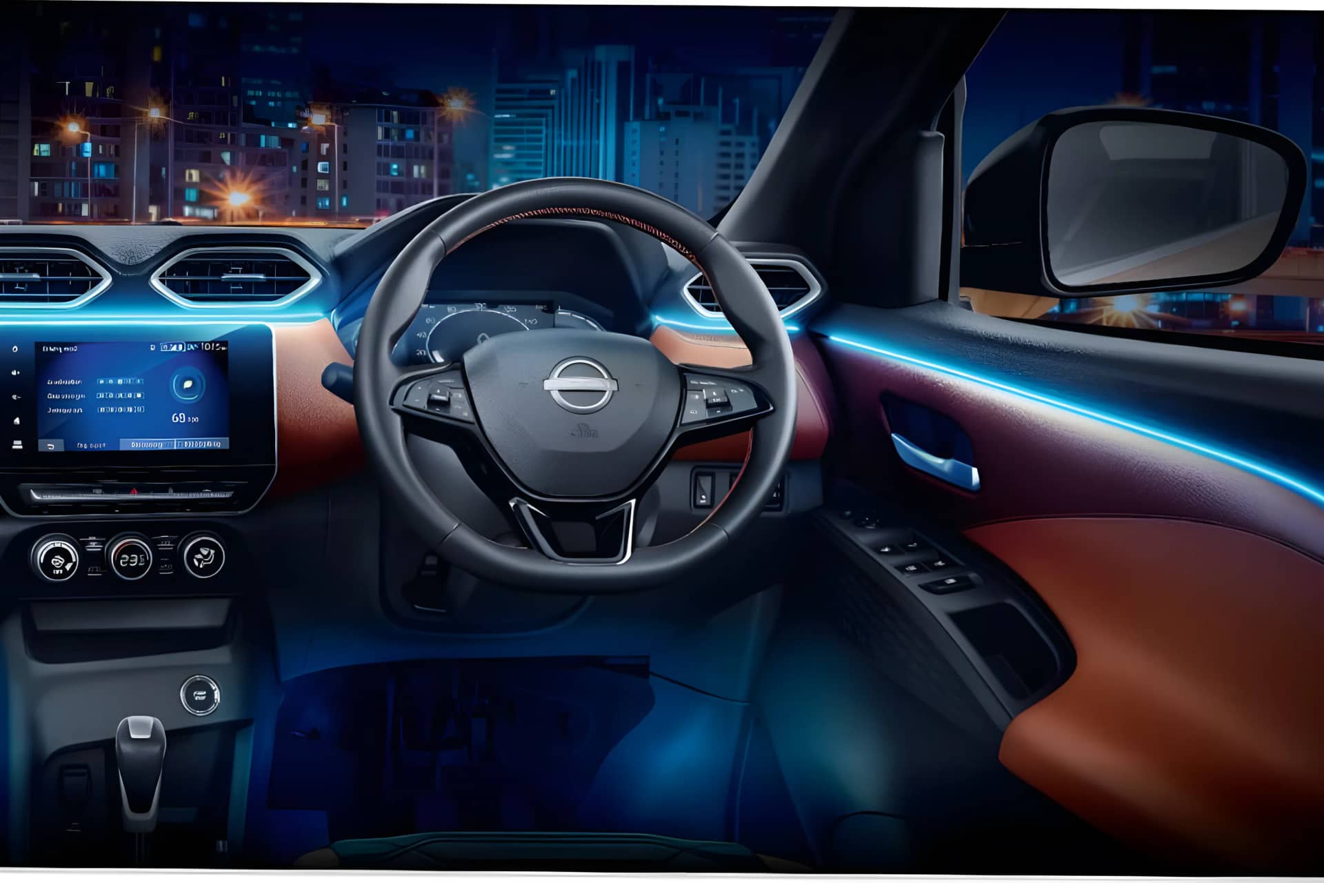 Leather-Wrapped Steering Wheel