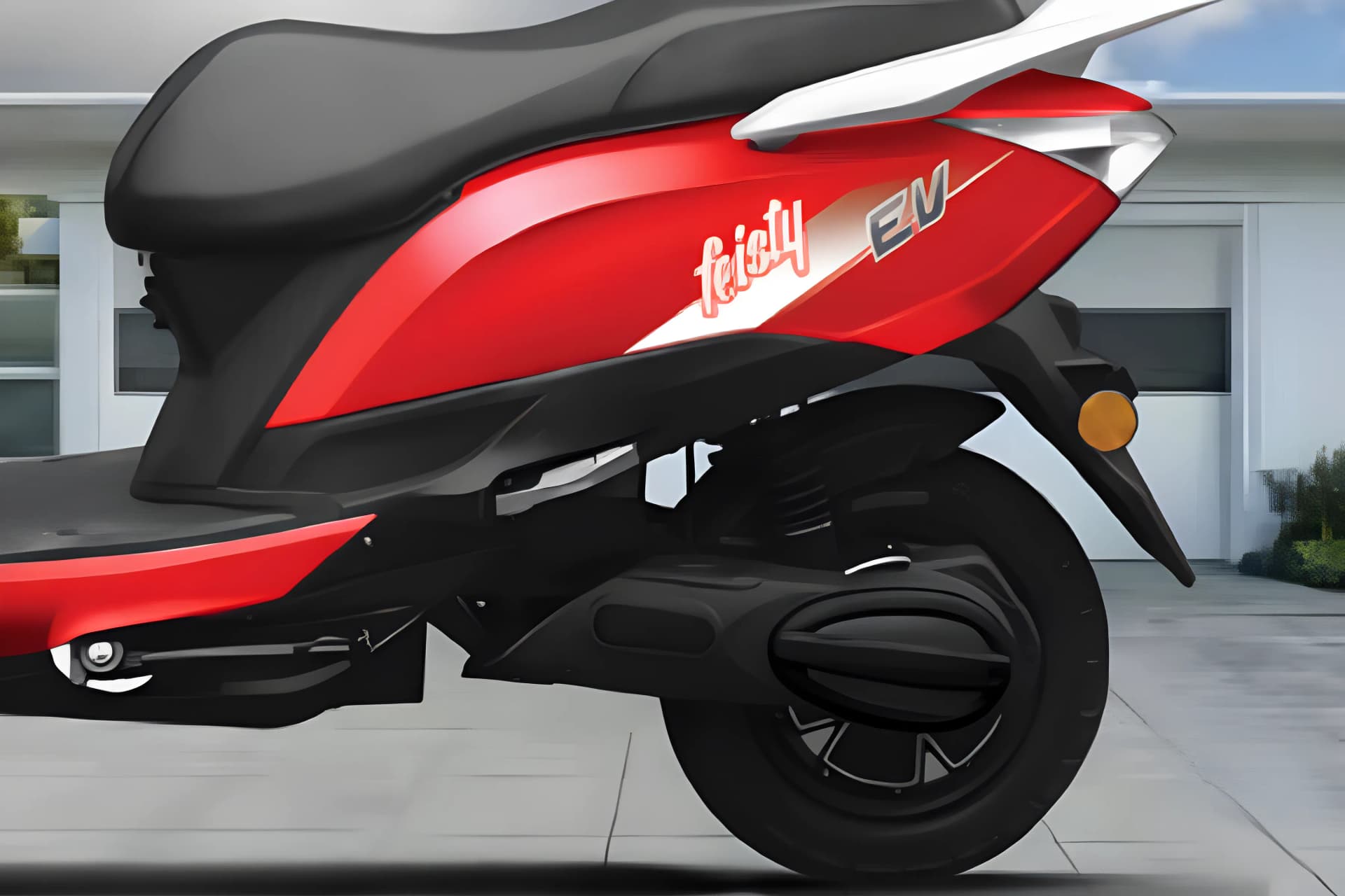Amo Mobility Feisty Electric Rear Tyre View