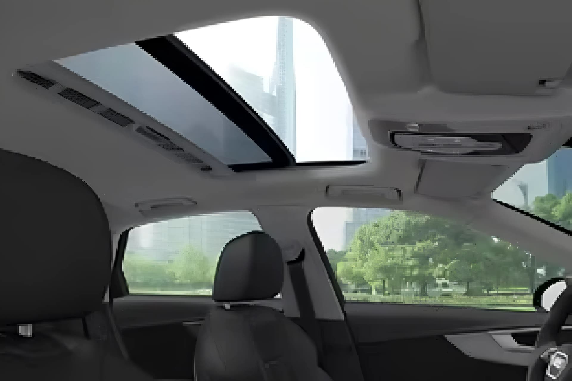 Audi A4 Inside Sunroof View