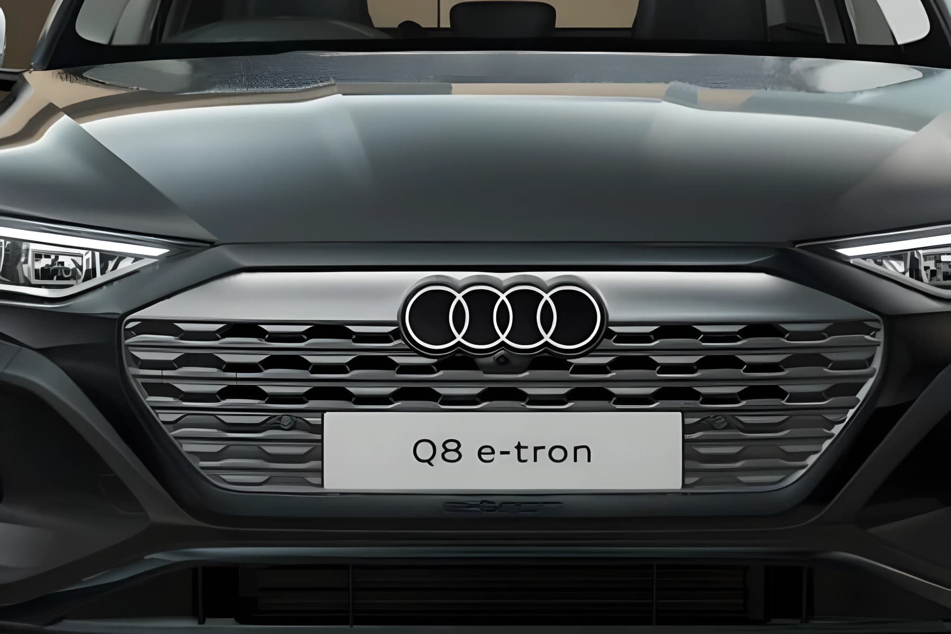 Audi Q8 E Tron Electric Front Grill View
