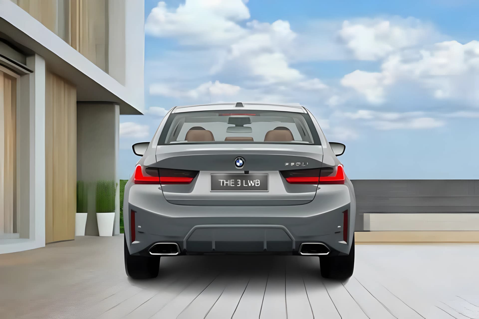 BMW 3 Series Long Wheelbase Rear View