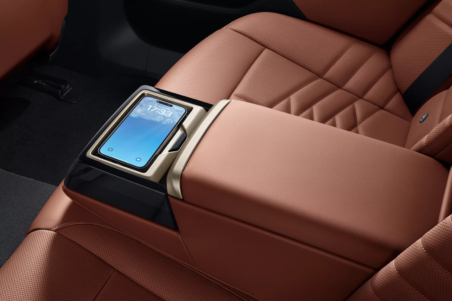 BMW 3 Series Long Wheelbase Rear Seat Armrest View