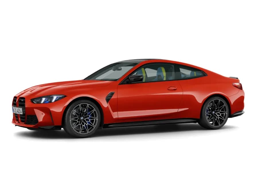 BMW M4 Competition Toronto Red color