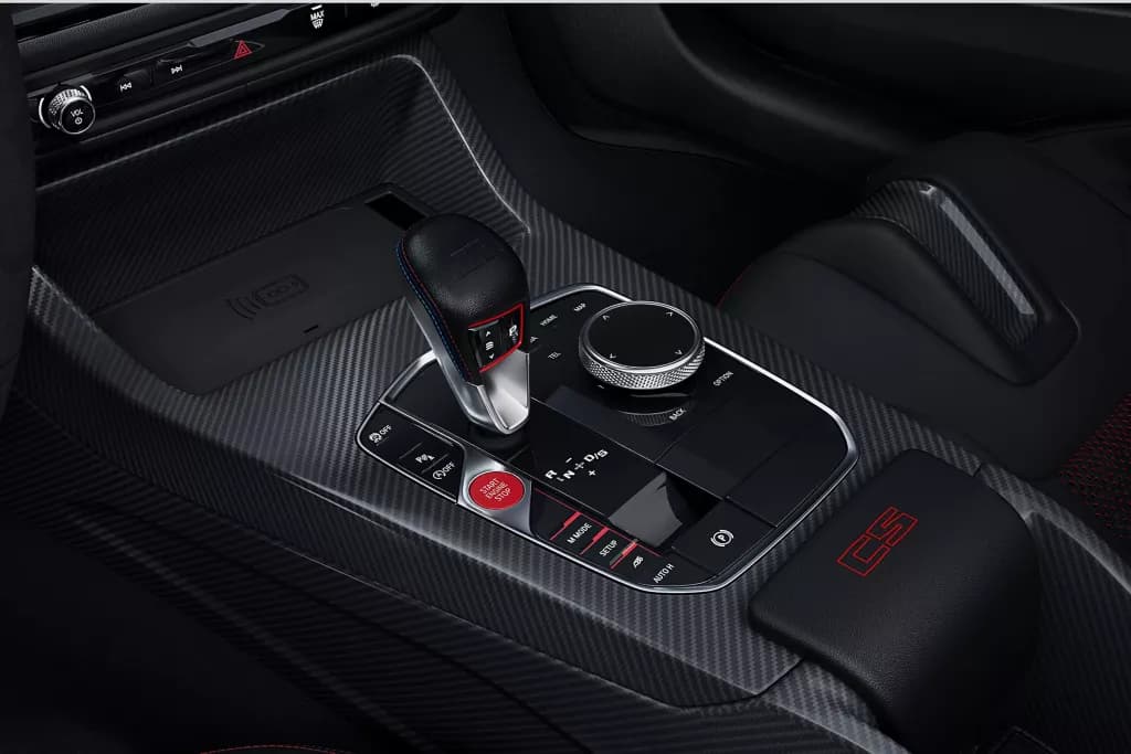 BMW M4 Competition Gear Shifter View