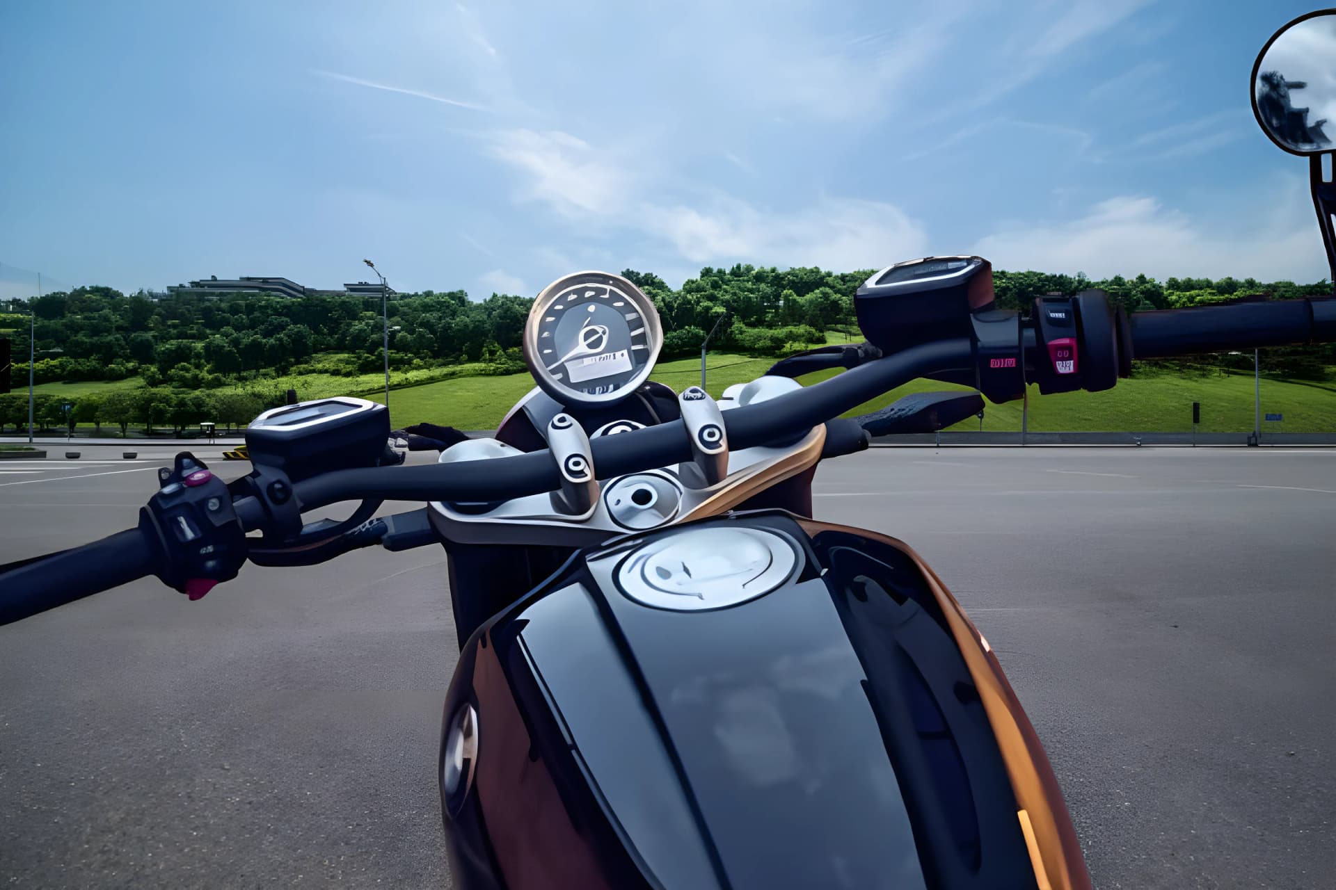BMW R 12 Handlebar View