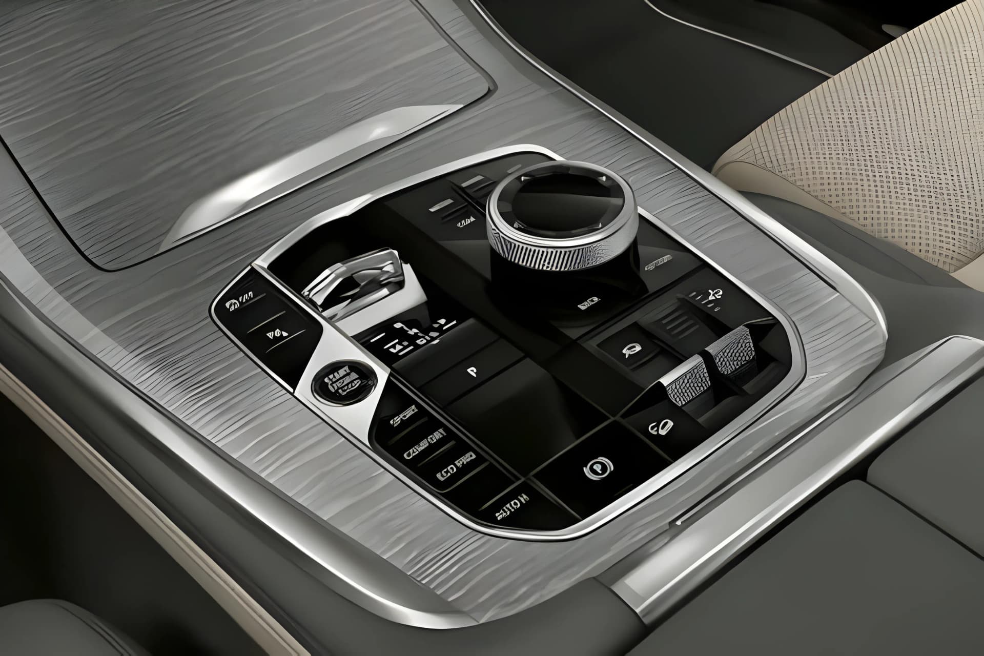 BMW X7 Gear Selector View