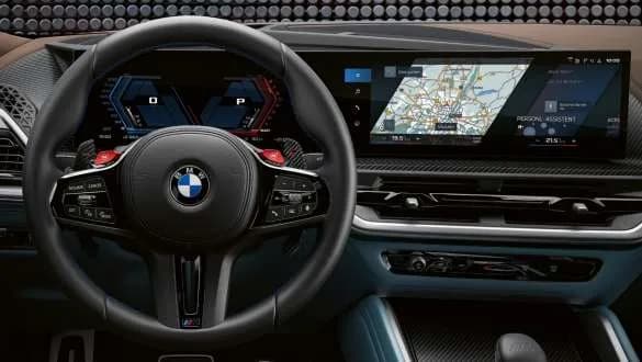 BMW XM Infotainment Touchscreen View