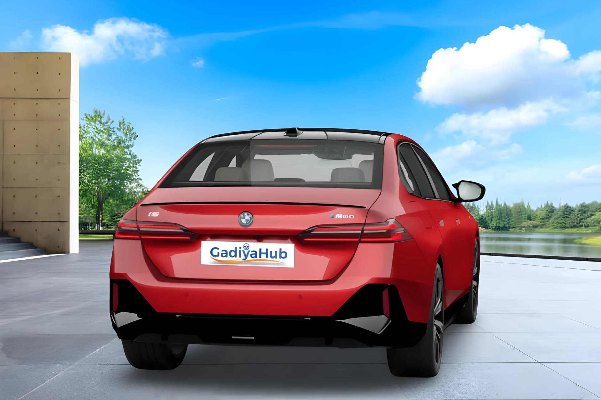 BMW i5 EV Rear View