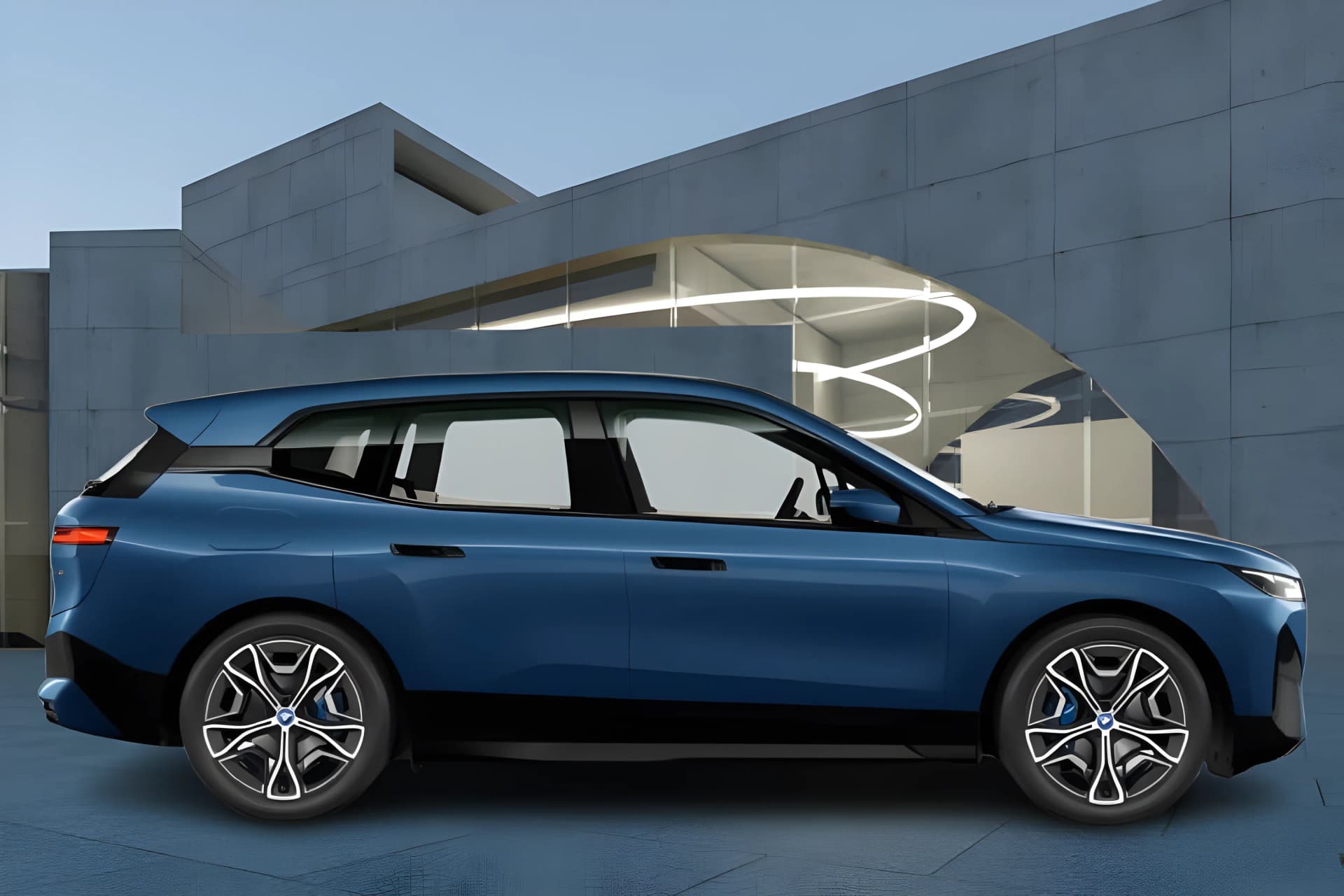 BMW iX EV Right Side View