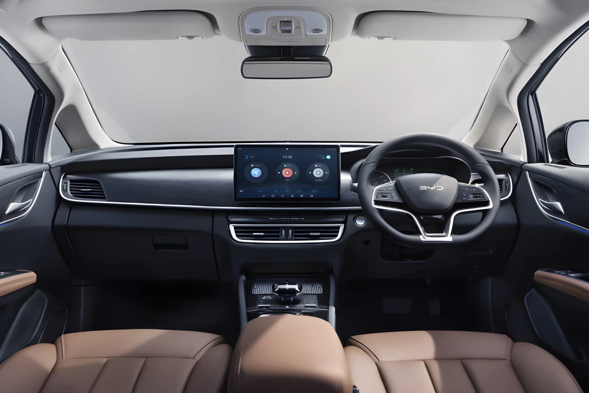 BYD eMax 7 Electric Dashboard View