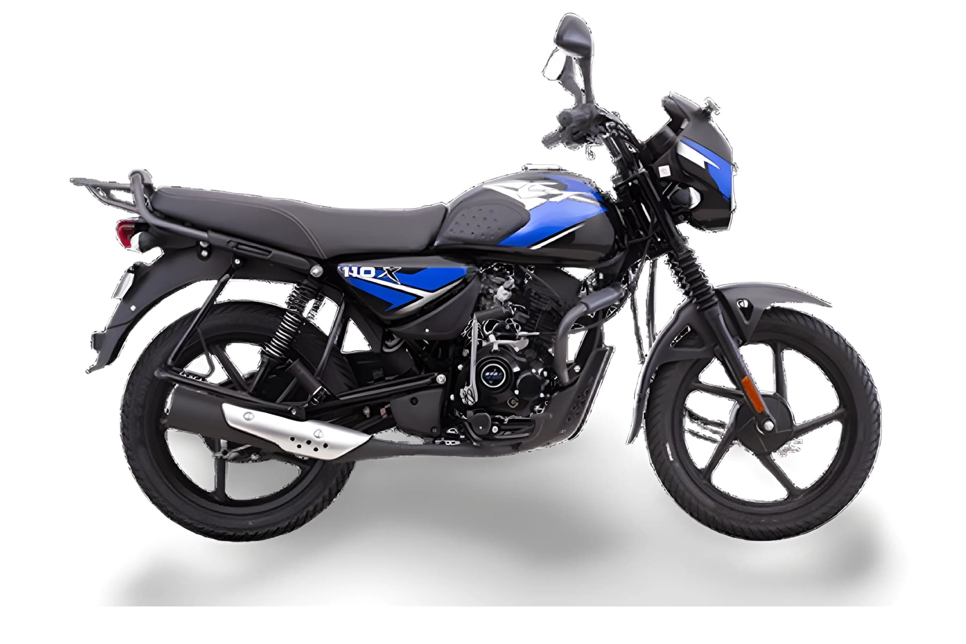 Bajaj CT 110X Ebony Black - Blue color