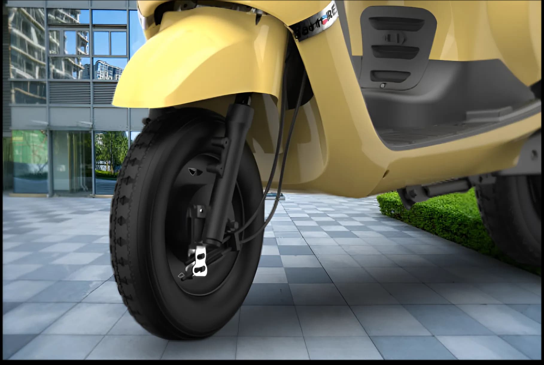 Batt RE EPIC EV Front Tyre View