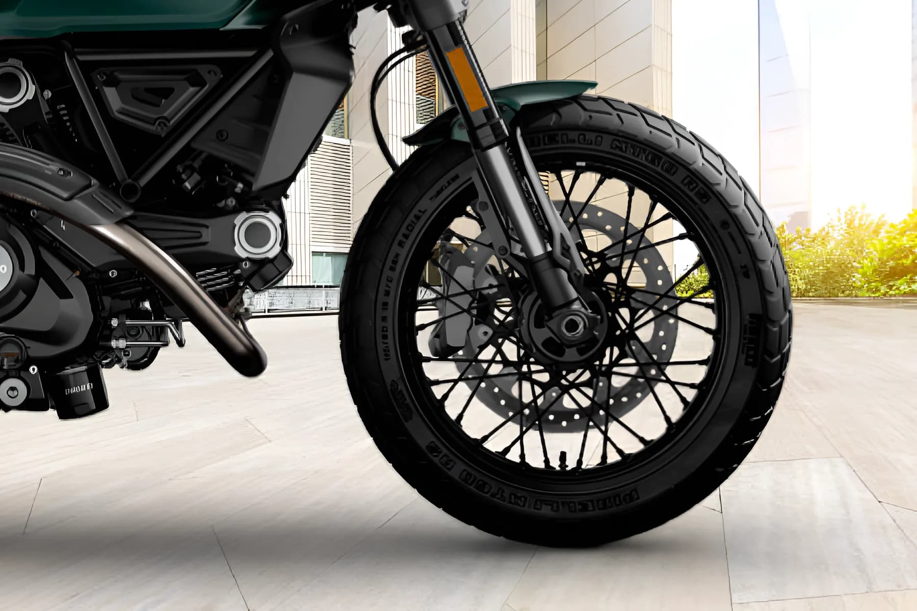 Ducati Scrambler Nightshift Front Wheel View