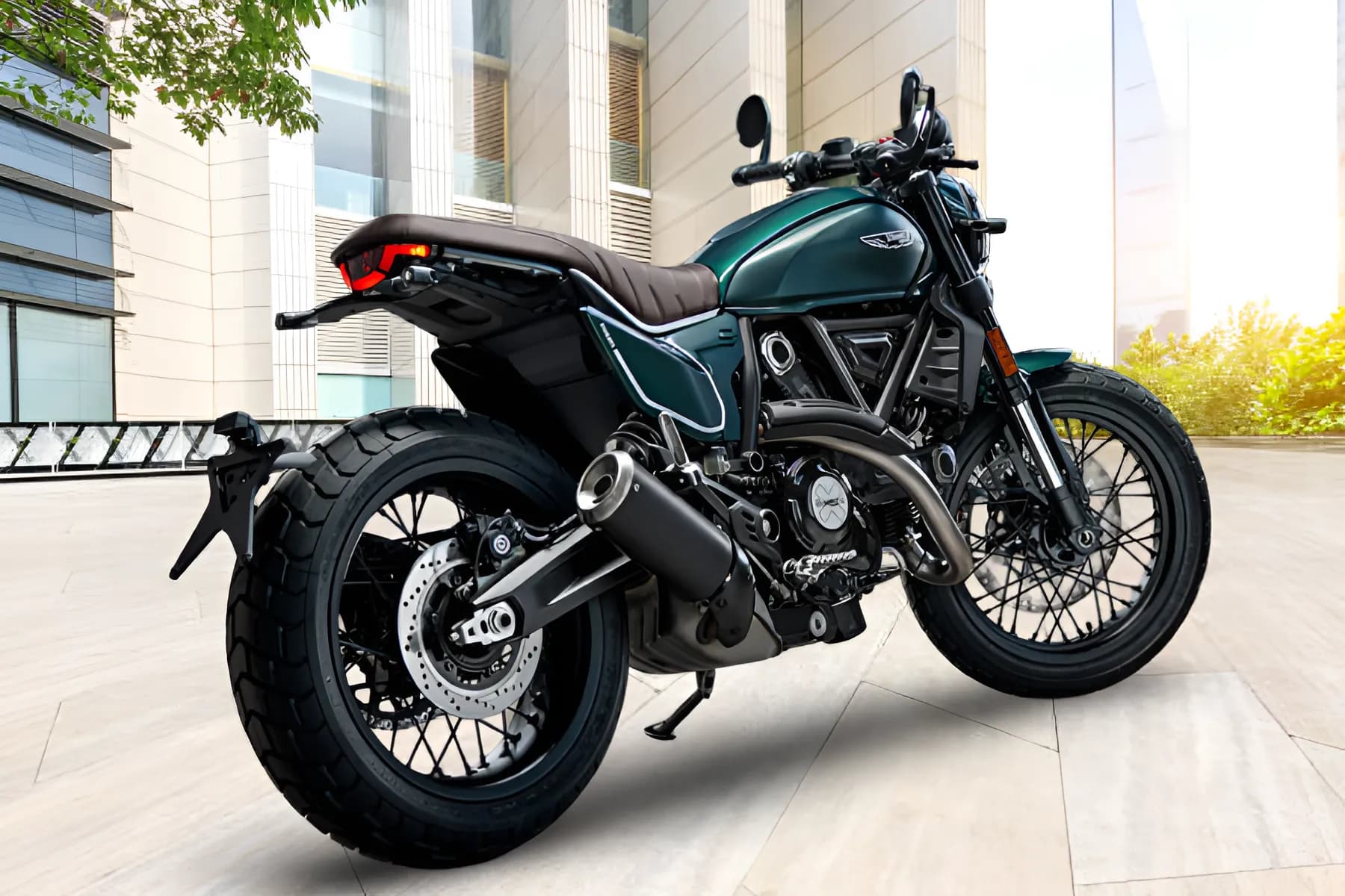 Ducati Scrambler Nightshift Silencer View