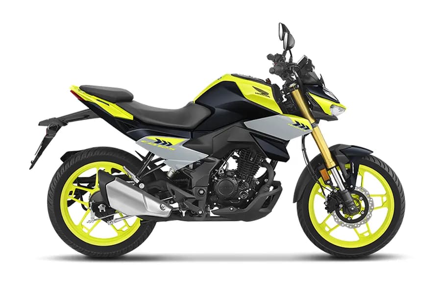 Honda CB 125 Hornet Pearl Siren Blue with Lemon Ice Yellow color