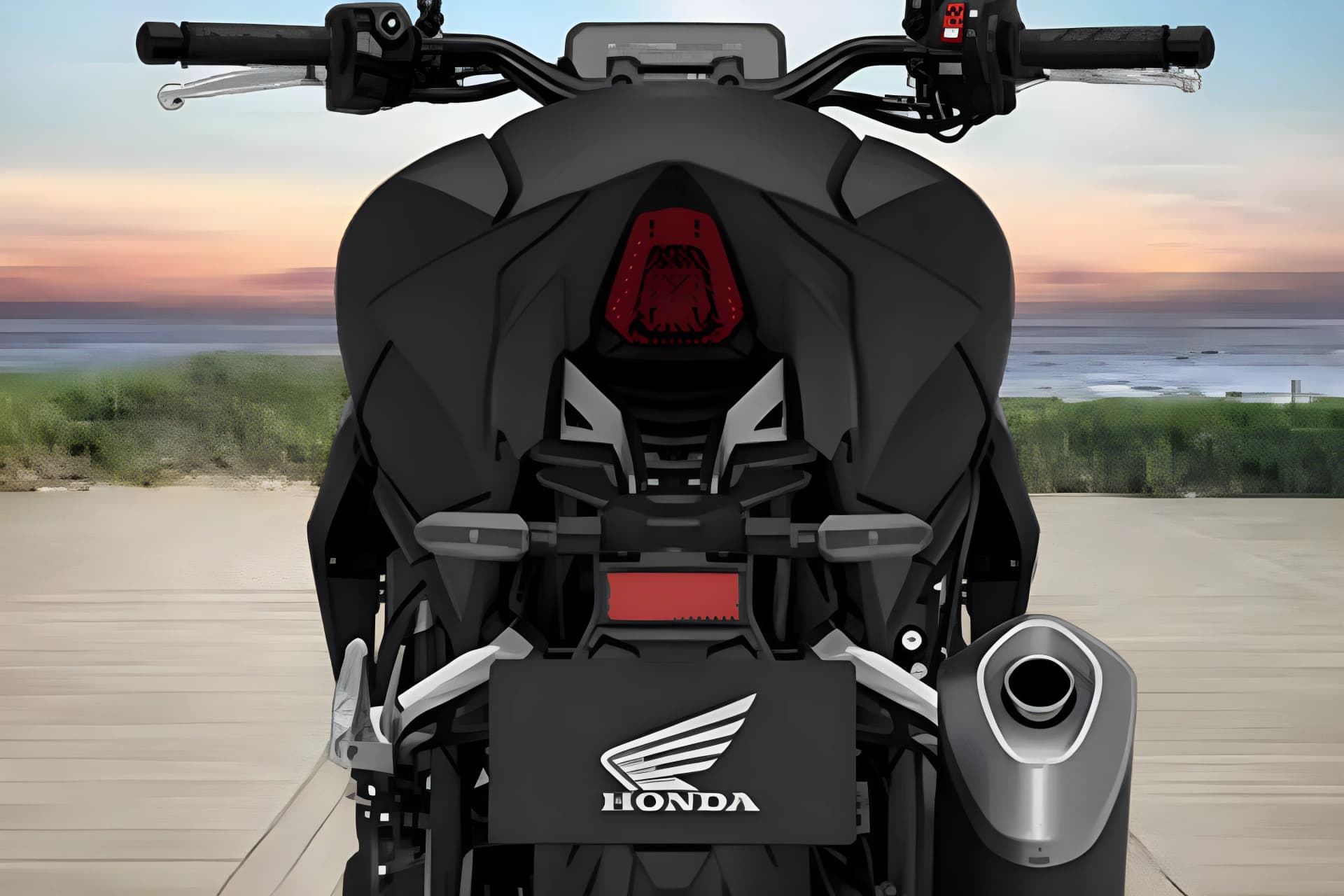 Honda Hornet 1000 SP Back Side Indicator View