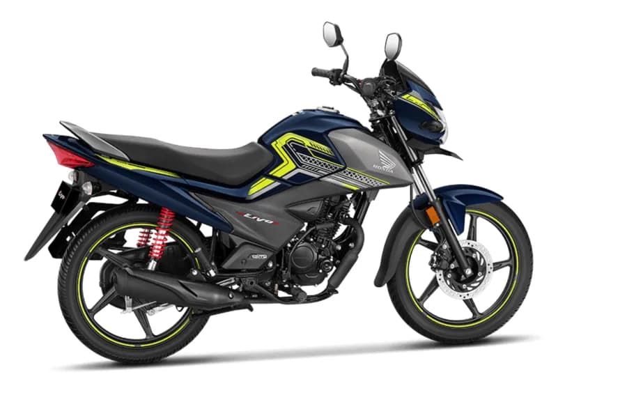 Honda Livo Pearl Siren Blue A (Geny Gray Shroud + Green Stripes color