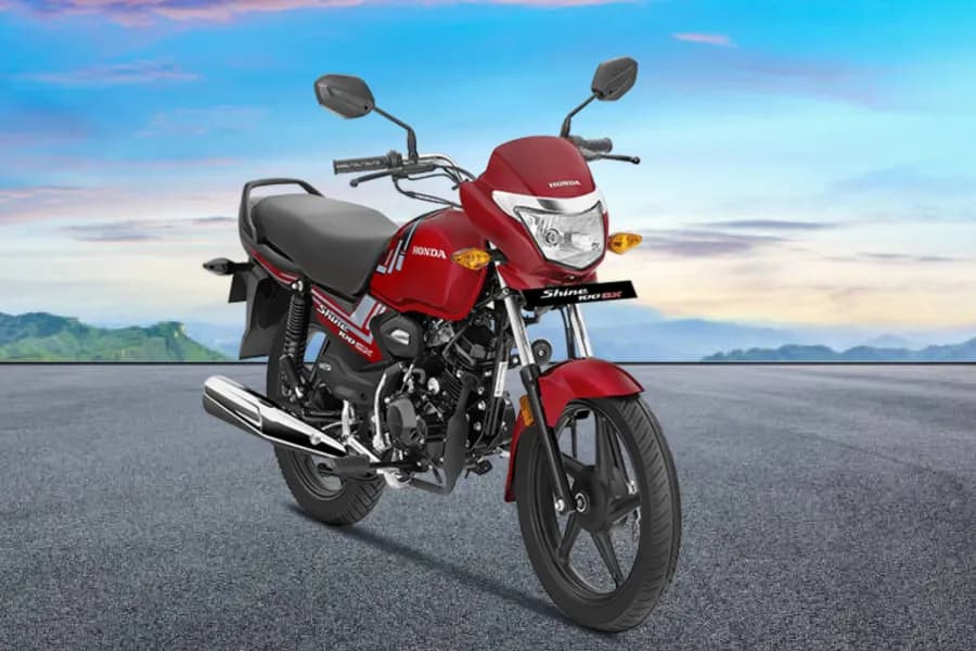 Honda Shine 100 DX Front Right Side View