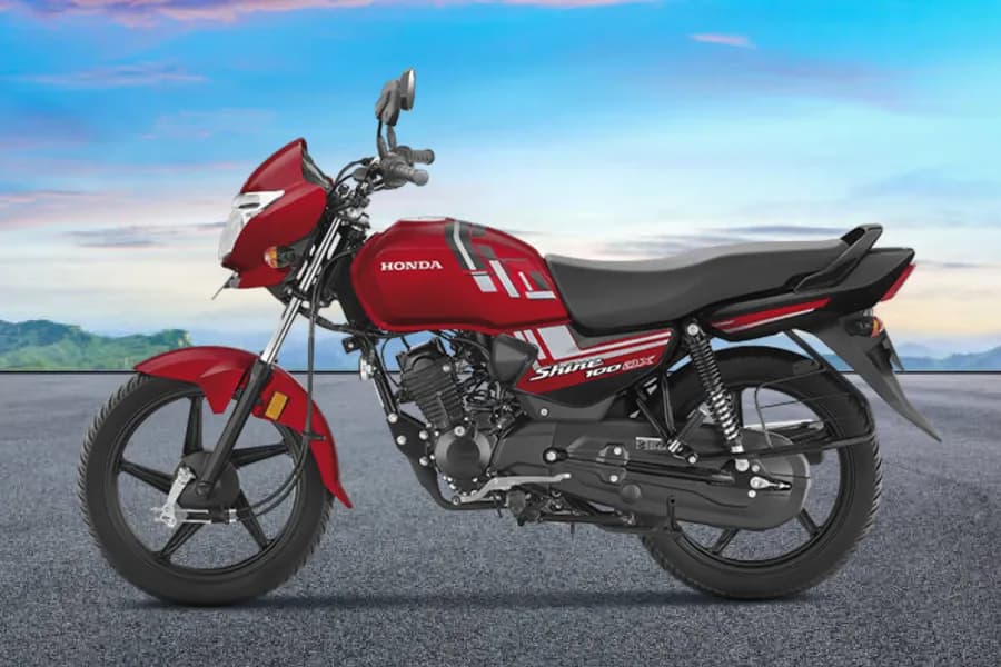 Honda Shine 100 DX Left Side View