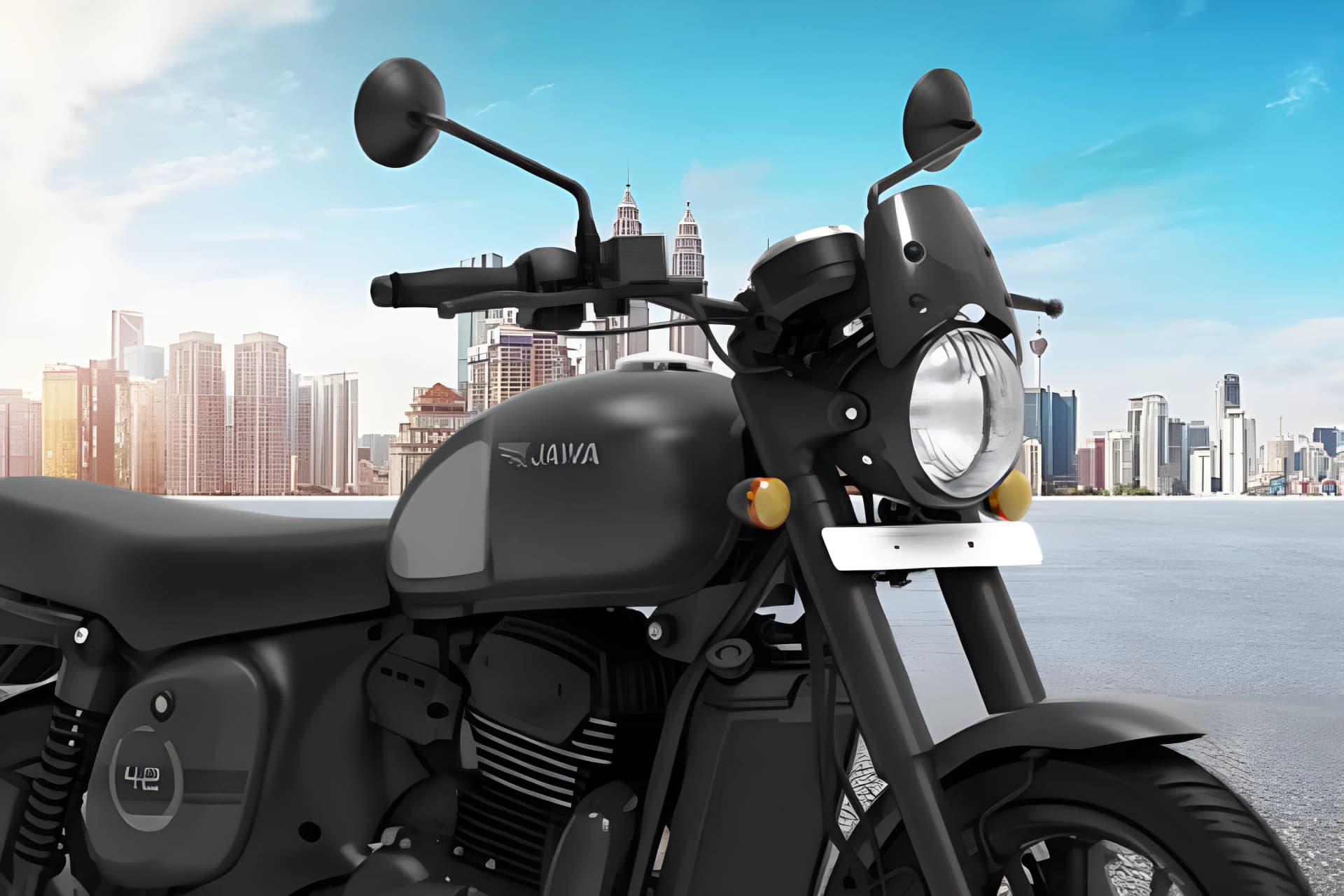 Jawa 42 FJ Fuel Tank View