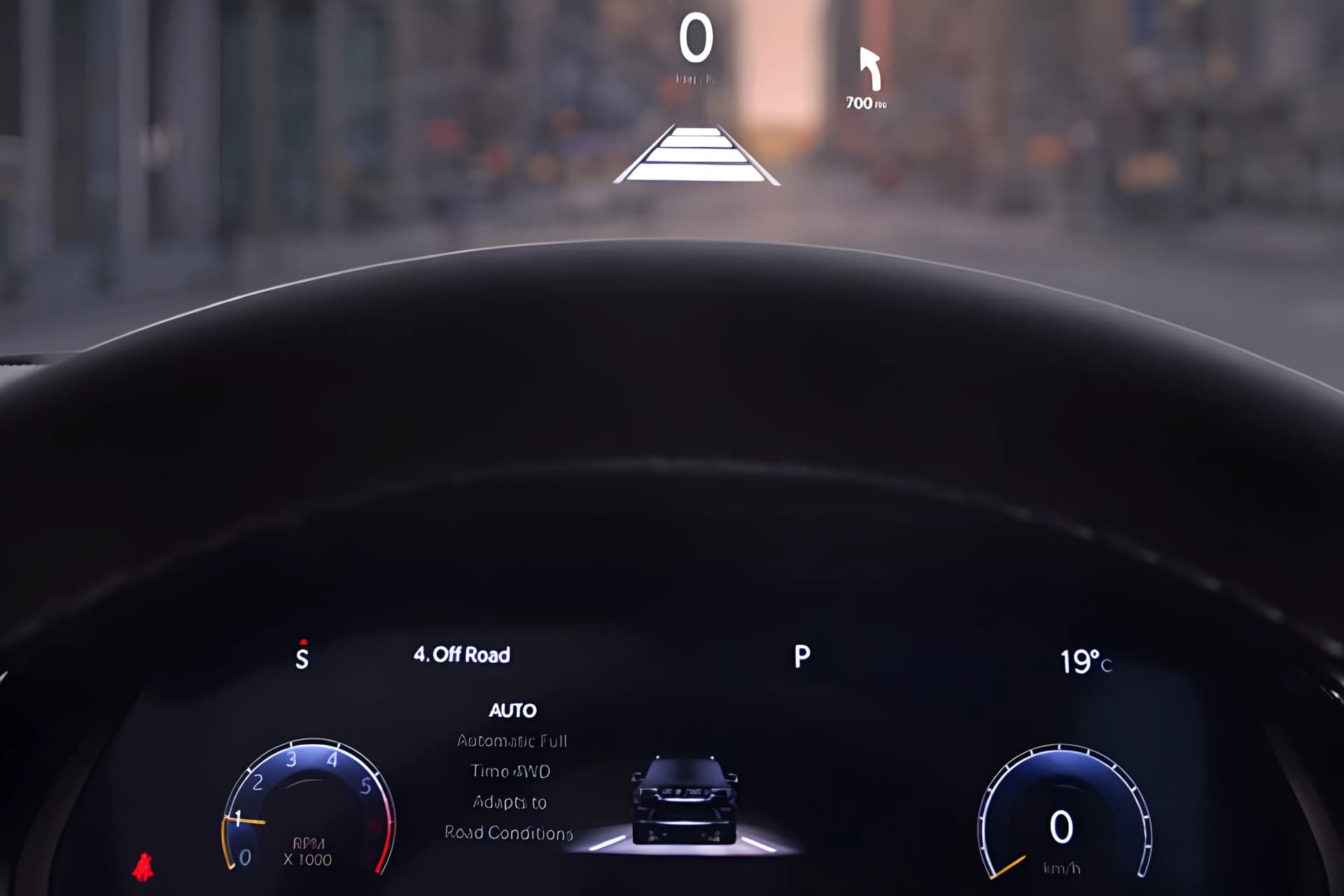 Jeep Grand Cherokee Head-UP Display View