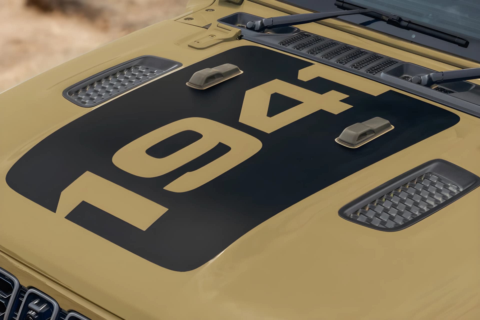 Jeep Wrangler WWII Themed Willys Decals View