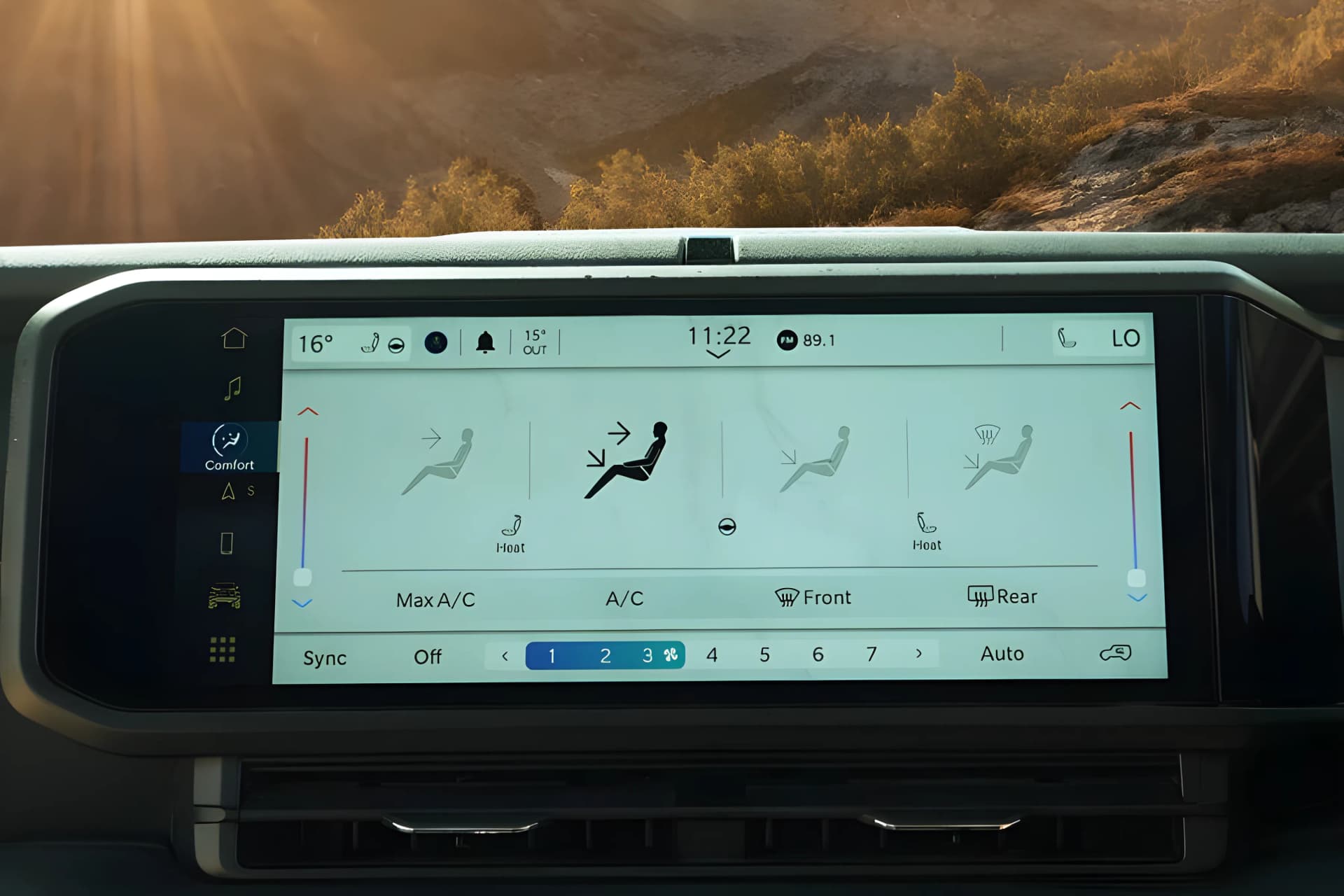 Jeep Wrangler Infontainment System View